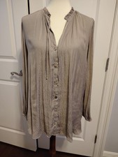 Show Me Your Mumu Women's Alicia Tunic Cheetah Silky Top Size Medium