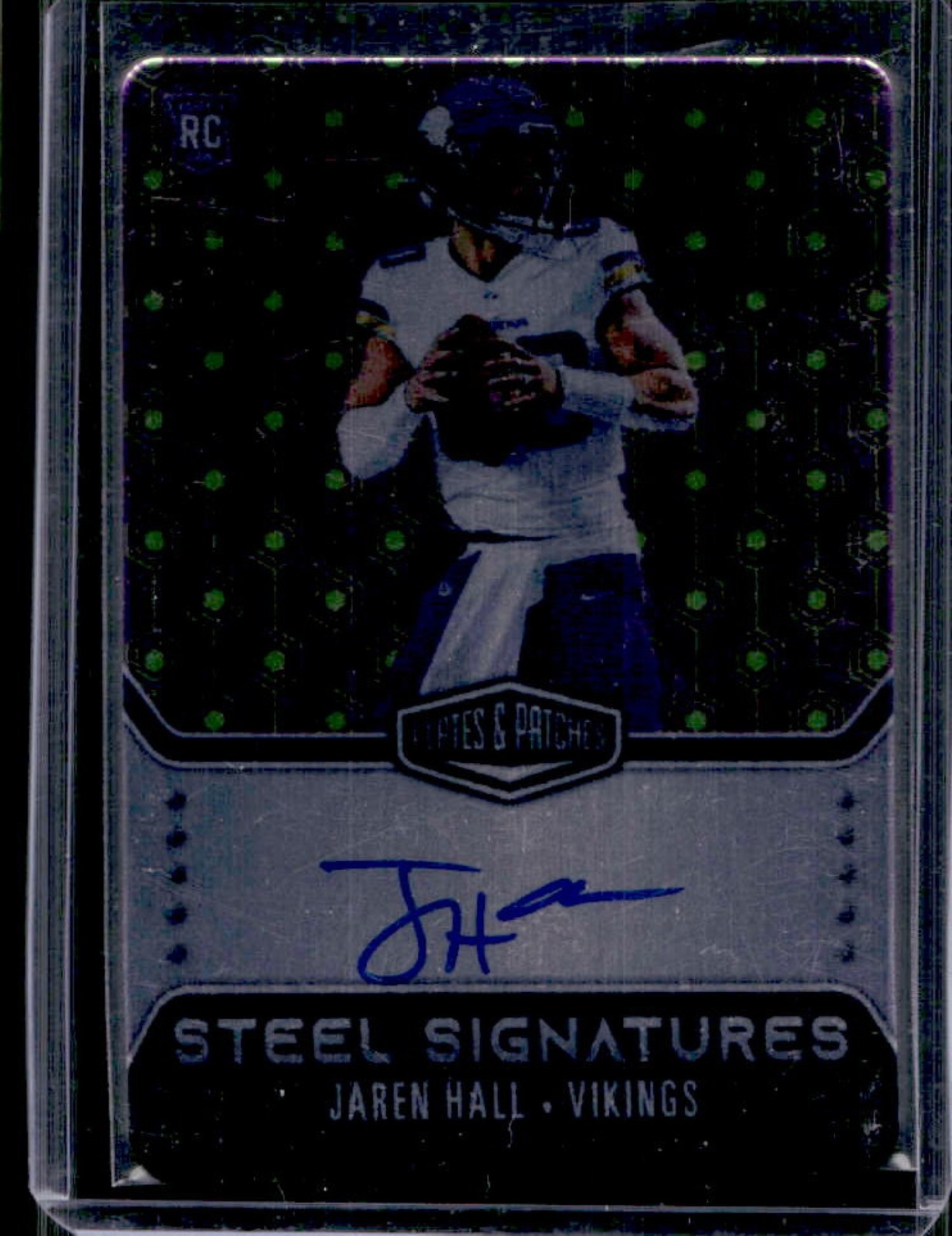 Jaren Hall Panini Plates & Patches Rookie Steel Signatures #RSSJHA Vector