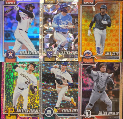 2026 Topps Series 2 #351-525 Parallels Holo Diamante Holiday Crackle - You Pick