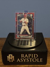 2024 Bowman Chrome Draft Aidan Miller /5 Red Lava Phillies Top Prospect