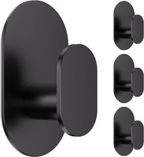 Adhesive Towel Hooks - 4 Pack 26LB Extra Strong Heavy Duty Wall Hooks for