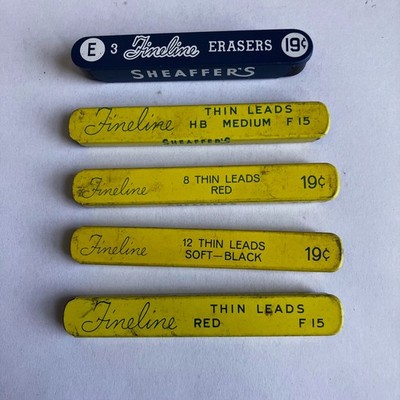 Vintage Shaeffer's Fineline Leads & Erasers c.1960s