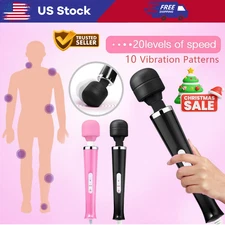 Handheld Massager Wand Vibrating Massage Magic Full Body Therapy Motor 20 Speed