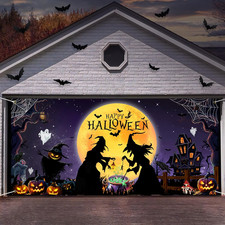 Halloween Garage Door Cover Banner 6 X 13 Ft Outdoor Party Decorations Large S
