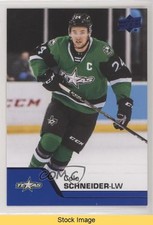 2020-21 Upper Deck AHL Blue Cole Schneider #8 READ z6b