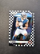 2024 Panini Prizm D.J. Moore 🔥 Black & White Checker Prizm #48 Chicago Bears 