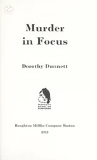 Murder in Focus Hardcover Dorothy Dunnett