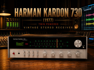 HARMAN KARDON 730  RaRe  (1977) Twin Powered Vintage Stereo Receiver