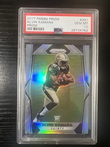 2017 Panini Prizm Alvin Kamara Silver Prizm RC Rookie #291 PSA 10