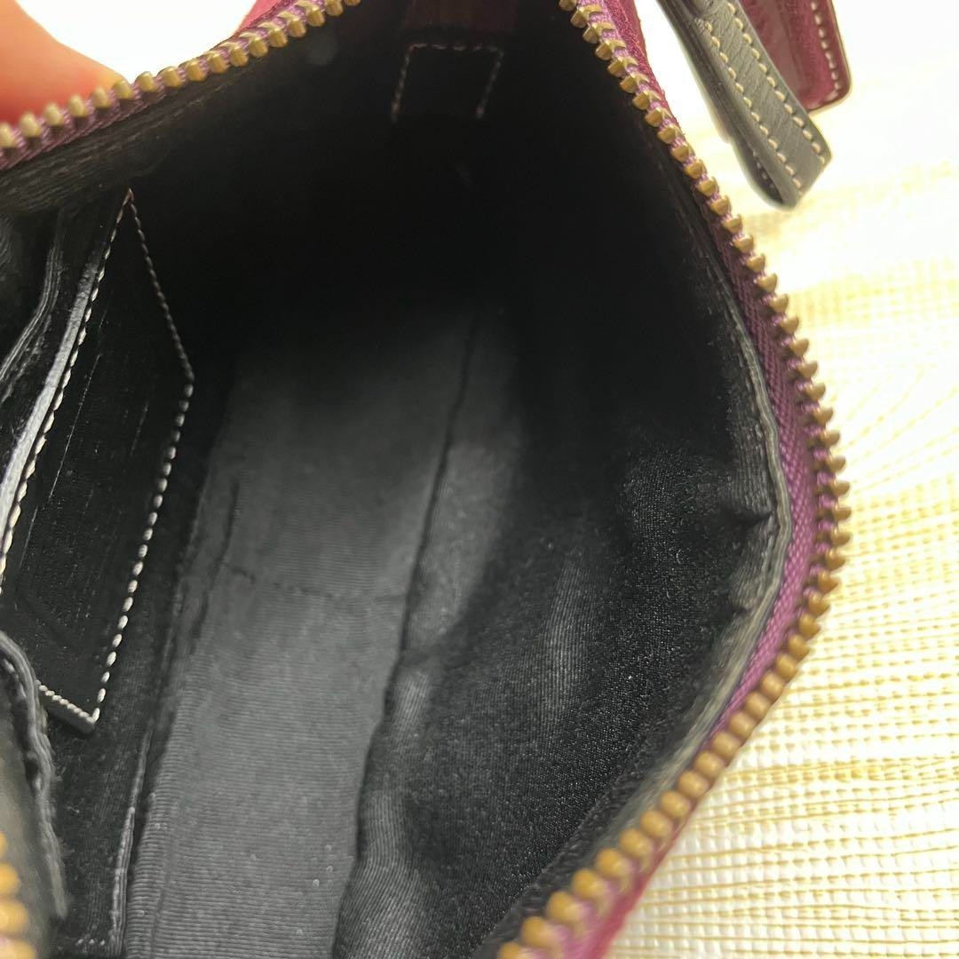 COACH Soho Purple Suede Shoulder Bag 8E89 Accessory Pouch