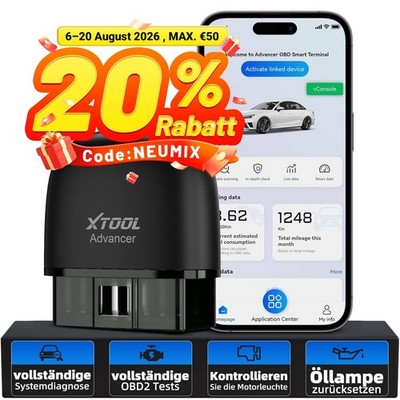 2026 XTOOL AD20 PRO Auto Scanner Alle System OBD2 Auslesegerät Diagnosegerät