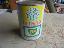 Vintage Empty Metal Quart BP Antifreeze Oil Can Lot 26-50