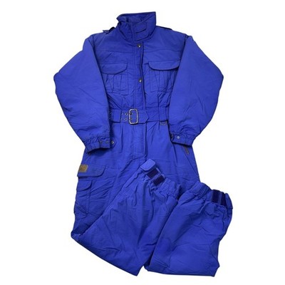 Vintage Schoffel Ski Suit One Piece Apres Retro Snow Purple Womens Medium