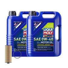 10L Liqui Moly Synthoil Energy A40 0W-40 Mahle Engine Oil Change Kit for W463