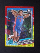2023-24 Panini Donruss Ausar Thompson #235 RC Rated Rookie Red Gold Scope /99
