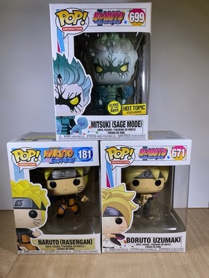 Funko Pop! Vinyl: Set Of 3 Naruto, Boruto Uzumaki, Mitsuki