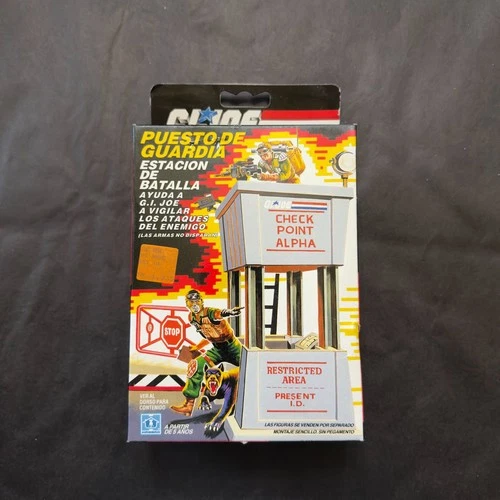 1985 GI JOE EURO SPAIN PUESTO DE GUARDIA CONTROL TOWER SET - BOX ONLY NM++