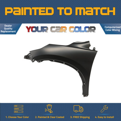 For 1998-2002 HONDA ACCORD SEDAN, Left Fender (Driver Side) Painted to Match