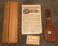 VTG Tru-Gyde Wood Latch Hook Rug Tool Lrg Point Needle W/ Instructions  Acces