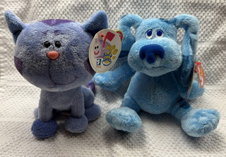 Lot of 2 TY Beanie Baby Babies Blues Clues Periwinkle & Blue W/Tags 2006