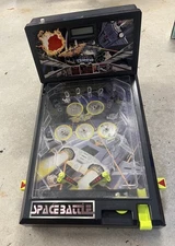 Space Battle Table Top Arcade Electronic LCD Pinball Game Y2K 