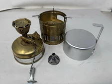 Svea 123 Backpack Camp Stove Sweden Cup Vintage Sievert 9400 Stamped Parts