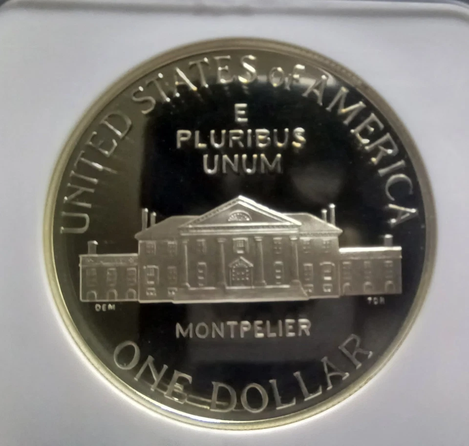 1993-S PF69UCAM MADISON COMMEMORATIVE SILVER DOLLAR. FLAWLESS. Video SL0182 - Image 4 of 4