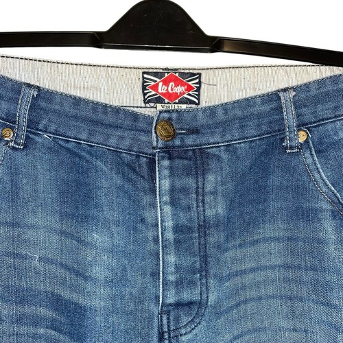 Lee Cooper Herren Größe 38" W 32" L Mid Denim blau Jeans Knopfleiste getragen sehr guter Zustand - Bild 5 von 13
