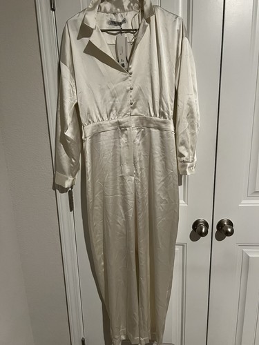 Mono crema satinado de Zara - Imagen 5 de 12