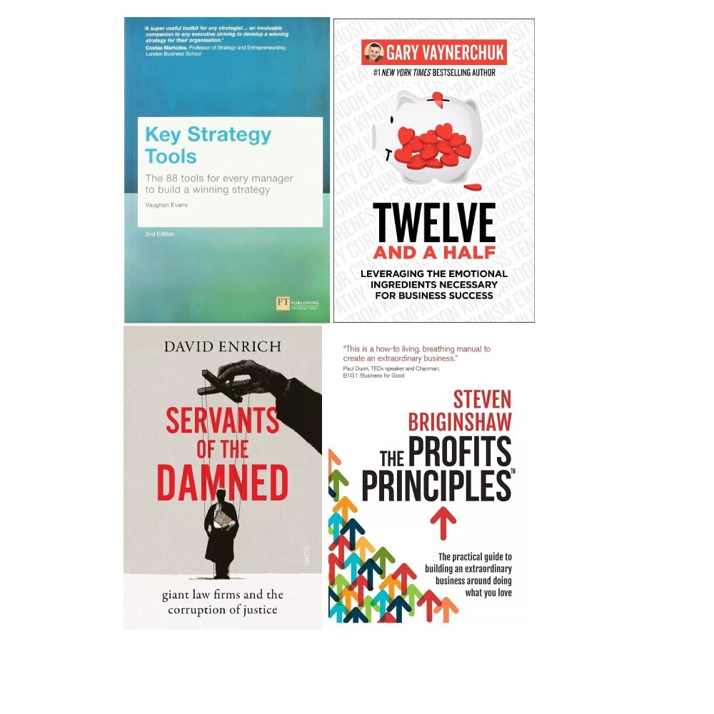 Servants of Damned,Twelve and a Half, Profits Principles, Key Strate 4 Books Set