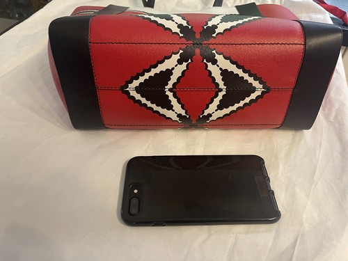 Alexander McQueen Bag- Women’s Large Tote Bag - Hearts Red, Black, White Leather - Picture 17 of 17