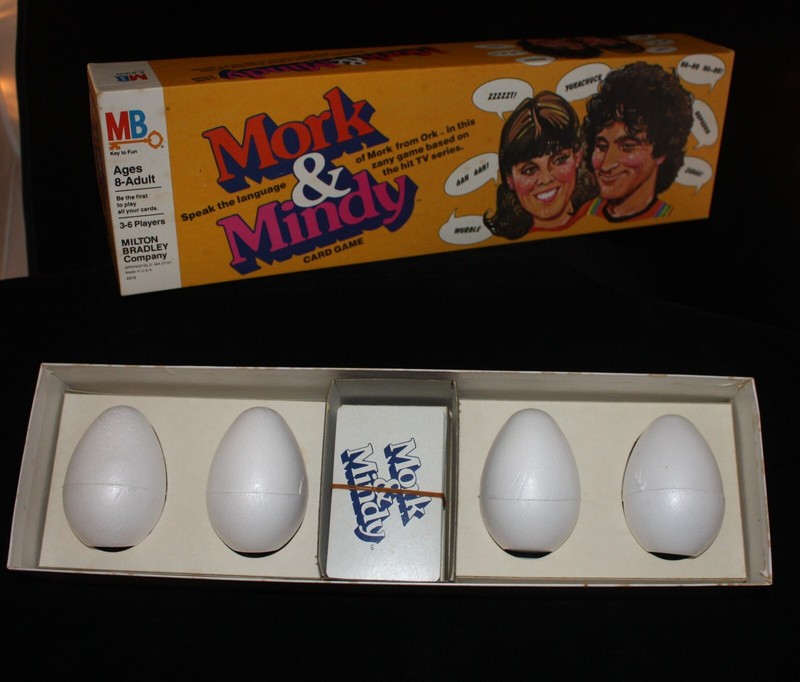 Vintage Mork and Mindy Card Game Set, 1978 Milton Bradley, Robin Williams