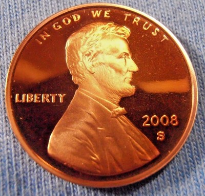 2008 S Lincoln Cent - Stunning Proof, Deep Cameo Surfaces, FREE SHIPPING