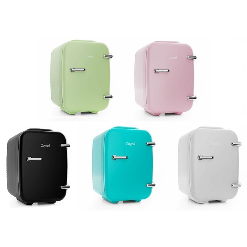 CAYNEL Mini Fridge Portable Thermoelectric 4 Liter Cooler & Warmer for Skincare