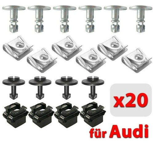20x Unterfahrschutz Getriebeschutz Einbausatz Schrauben Fit für Audi A4 A6 A8