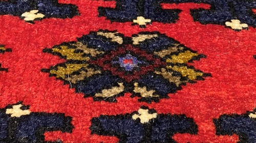 Antique 1900-1930s Kurdish Tribal Rug 1’10”x3’5” - Picture 5 of 10
