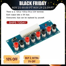 1x24 Pins ATX Benchtop Board Computer PC Power Supply Breakout Adapter Module