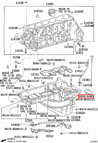 Genuine Toyota LandCruiser FZJ105 1FZ 4.5 Petrol Inspection Hole Plug Cover - Picture 9 of 10