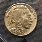 1937 **D** BUFFALO NICKEL  **NICE  COIN!** FREE SHIPPING! X9741