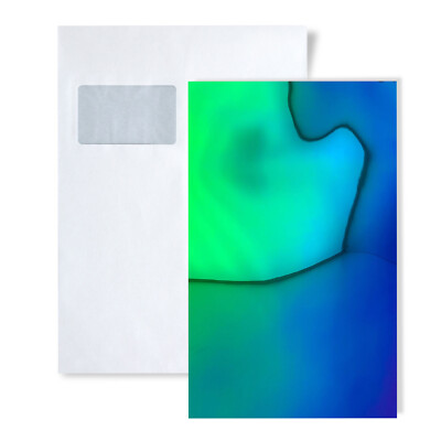 1 MUSTERSTÜCK WallFace S-27207 DIN A4 | Wandpaneel MUSTER OCEAN Aqua