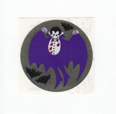 Vintage Sandylion Halloween Glow in the Dark Fuzzy Stickers
