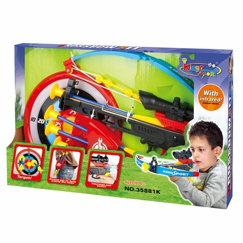 Kids Crossbow Arrows Set Target Infrared Toy Gun Archery Game Christmas Gift NEW - Picture 2 of 3