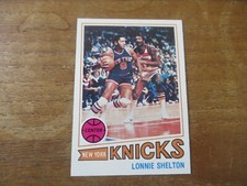 1977 TOPPS BASKETBALL LONNIE SHELTON #26 ROOKIE CARD NY KNICKS HIGH GRADE SWEET!