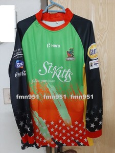 Cpl 2019 St Kitts And Nevis Patriots Cricket Shirt Jersey Long Short Sleeves Ebay