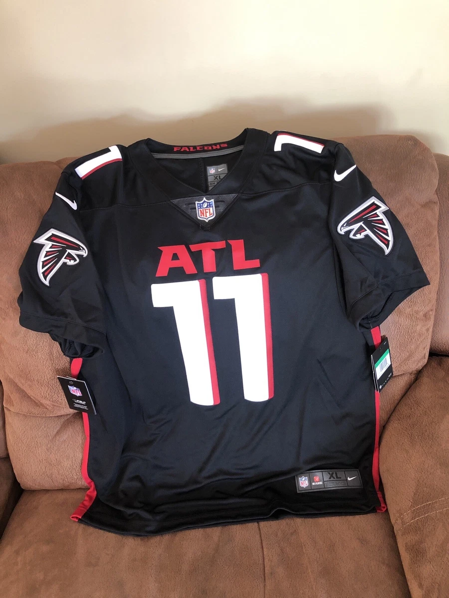 Nike Atlanta Falcons No11 Julio Jones Black Alternate Men's Stitched NFL Elite Drift Fashion Jersey