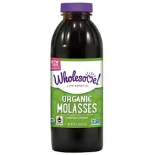 Wholesome Sweeteners, Organic Molasses Unsulphored, 16 Oz.- For Pantry,Flavoring