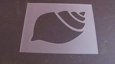 Stencil Conch Shell Sea Ocean Airbrush Mylar Durable reusable #257 Made in USA