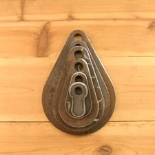 Know Your Limits 3/8" AR500 1"-6" Teardrop Shooting Targets SET OF SIX