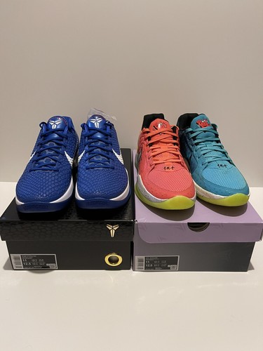 Size 11- Nike Kobe 6 Protro Dodgers & Kobe 9 EM Low Protro Mambacita Size 12 - Picture 2 of 22