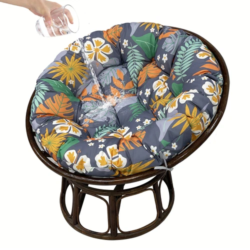 Papasan Chair Cushion Waterproof Oxford Cloth Circle Stuffed Egg Chair Cushions - Picture 25 of 111